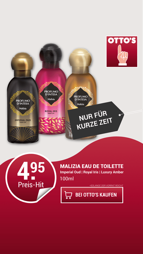 Nur für kurze Zeit: Imperial Oud, Royal Iris und Luxury Amber für nur CHF 4.95 bei OTTO'S.