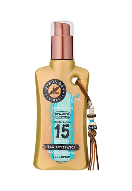 Byron Bay crema solare attivatore d’abbronzatura SPF15 200ml