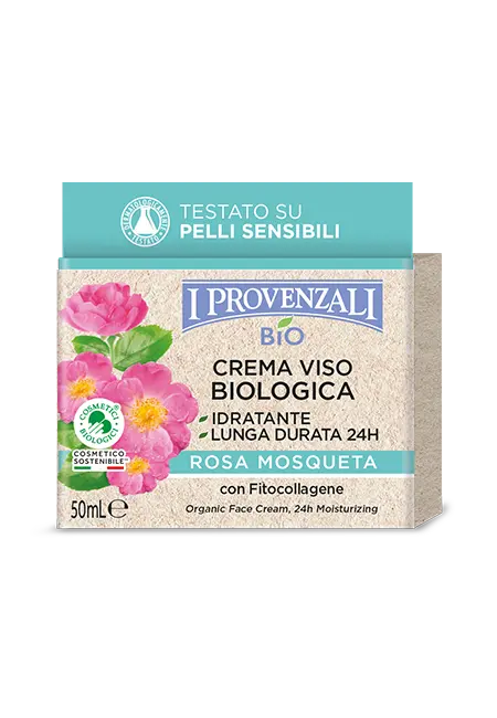 I Provenzali crema viso idratante Rosa Mosqueta Biologica 50ml