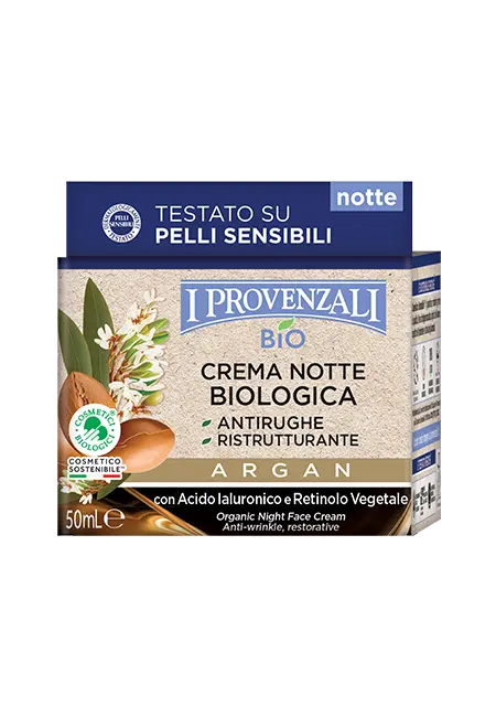 I Provenzali crema viso notte antirughe Argan Biologico 50ml