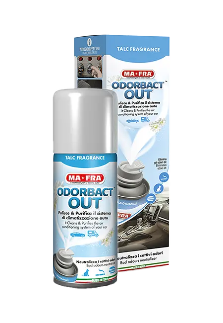 Ma-Fra purificatore climatizzatore auto Odorbact Out Talc spray 150ml