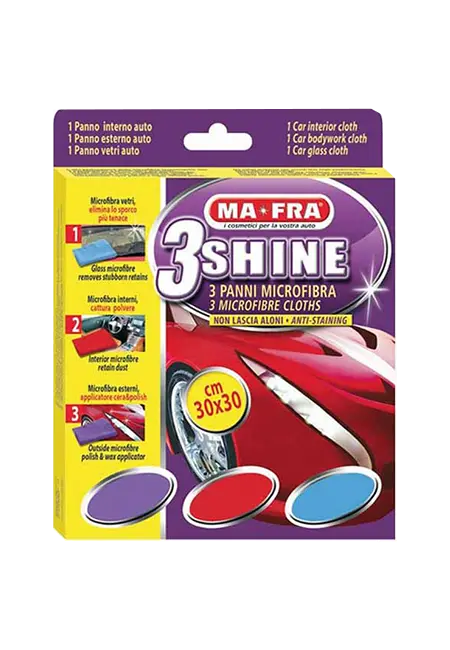 Ma-Fra set panni microfibra 3Shine