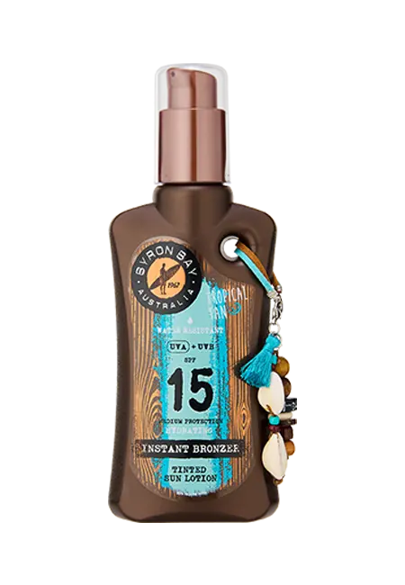 Byron Bay crema solare abbronzante colorata SPF15 200ml