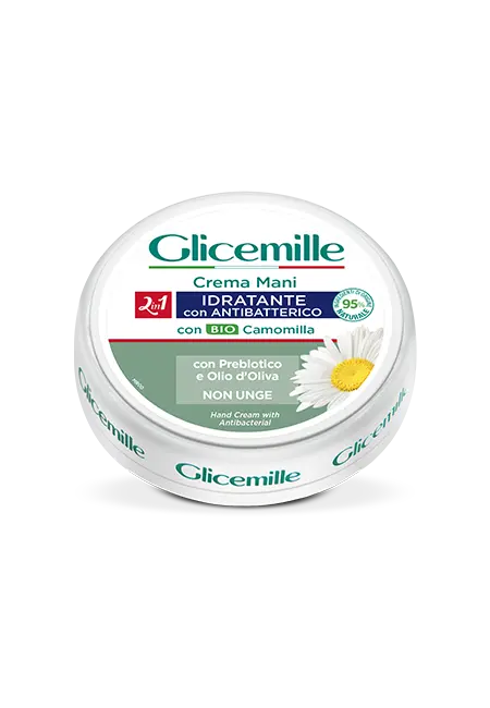Glicemille crema mani idratante antibatterica con prebiotico 100ml