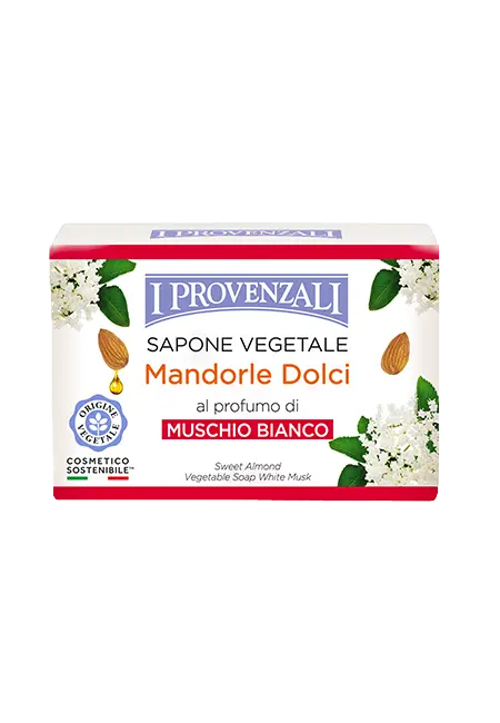 I Provenzali sapone solido Muschio Bianco e Mandorle 100gr