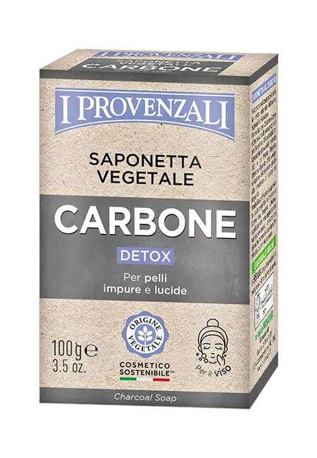 I Provenzali sapone viso solido detox Carbone 100gr