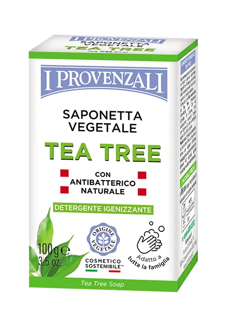 I Provenzali sapone viso solido antibatterico Tea Tree 100gr