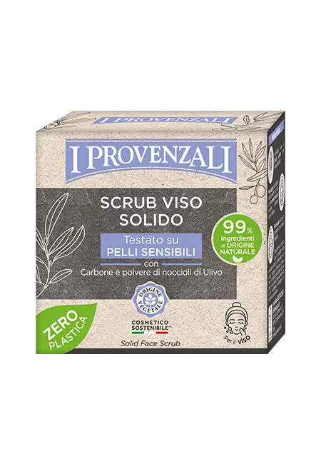 I Provenzali scrub viso solido Carbone 70gr