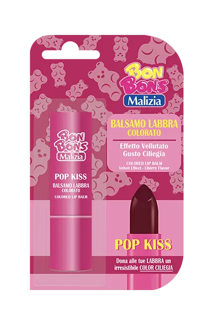 Malizia BonBons balsamo labbra Pop Kiss ciliegia 3ml