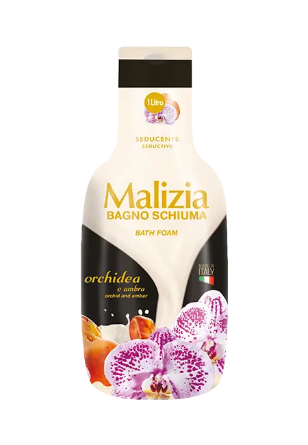 Malizia Famiglia bagno schiuma Orchidea e Ambra 1000ml