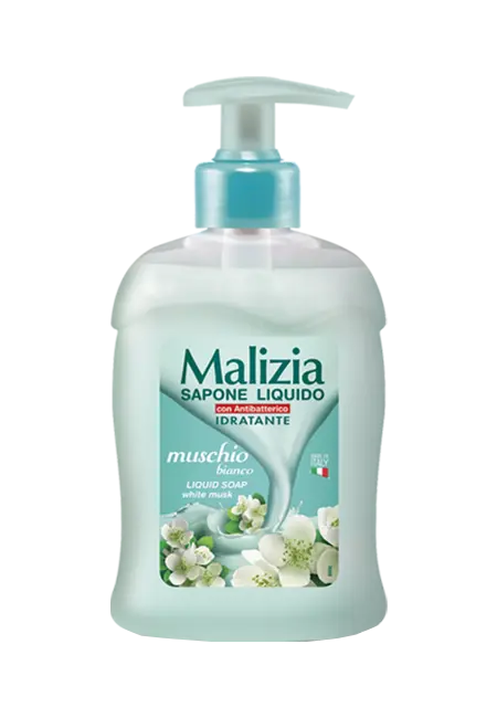 Malizia sapone mani antibatterico Muschio Bianco 300ml