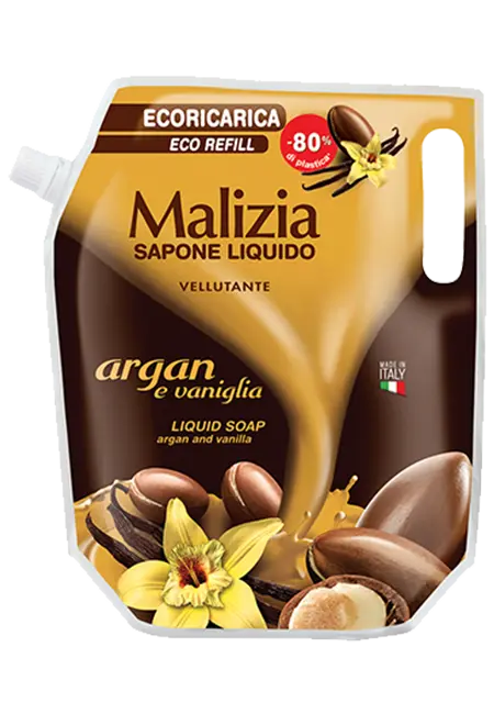 Malizia sapone mani vellutante argan Refil 1000ml