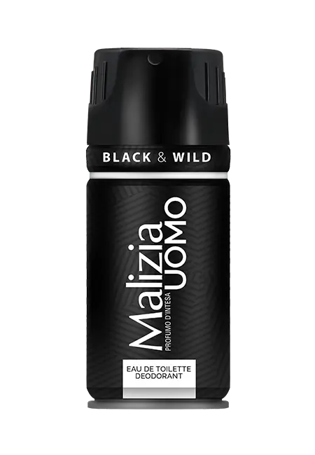 Malizia Uomo Eau de Toilette deodorante Black & Wild Autio 150ml