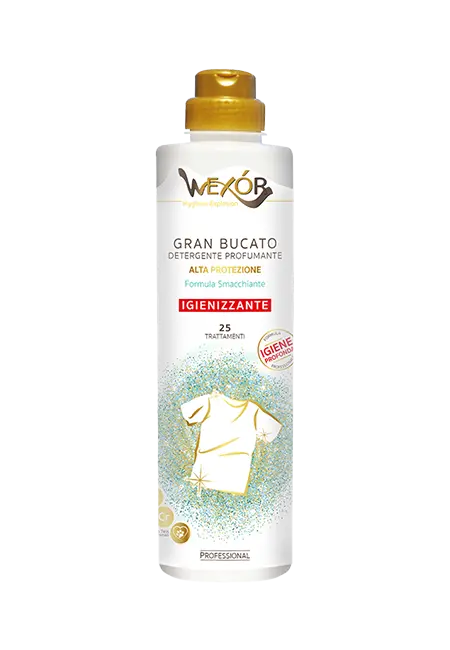 Wexór detersivo bucato igienizzante smacchiante Gran Bucato 750ml