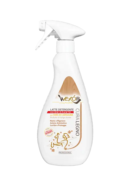 Wexór detergente legno igienizzante cera di carnauba spray 500ml