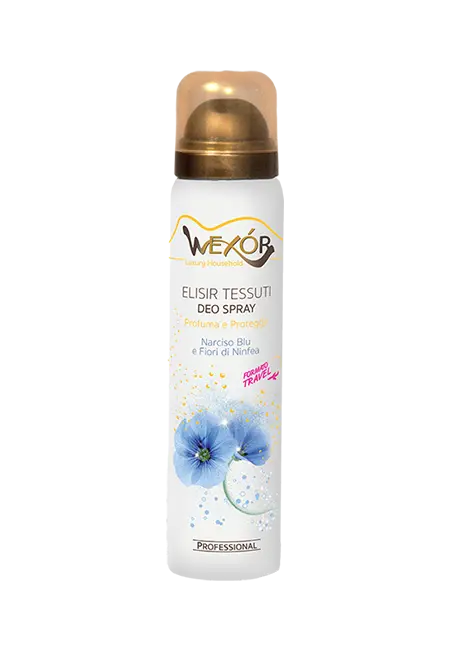Wexór deodorante tessuti antiodore Narciso Blu travel spray 100ml