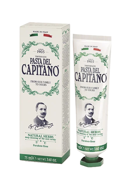 Pasta del Capitano 1905 dentifricio erbe naturali pulizia profonda 75ml
