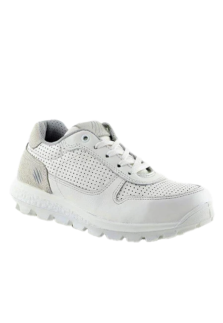 Fighter scarpa protettiva donna in pelle bianca S1P SRC