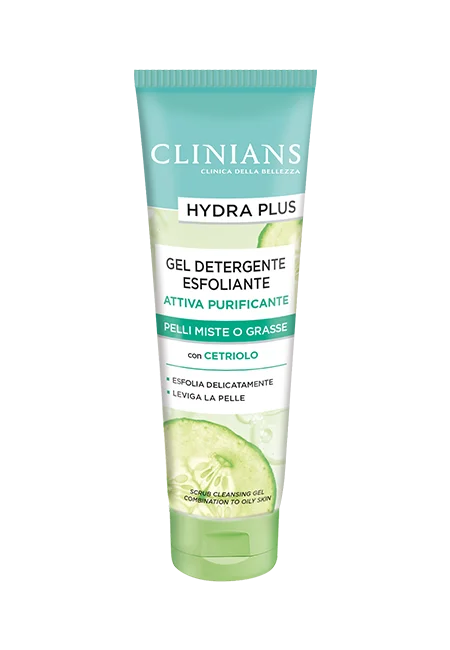 Clinians Hydra Plus Attiva Purificante gel detergente esfoliante 150ml