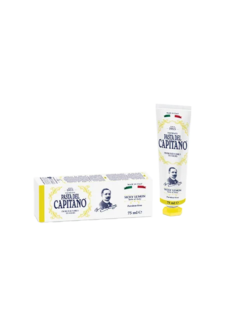 Pasta del Capitano 1905 dentifricio limone di Sicilia alito fresco e gengive sane 75ml