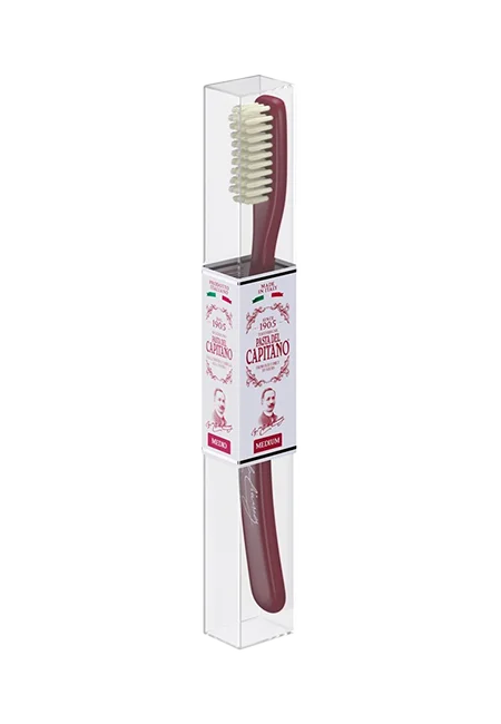 Pasta del Capitano 1905 spazzolino rosso setole medie