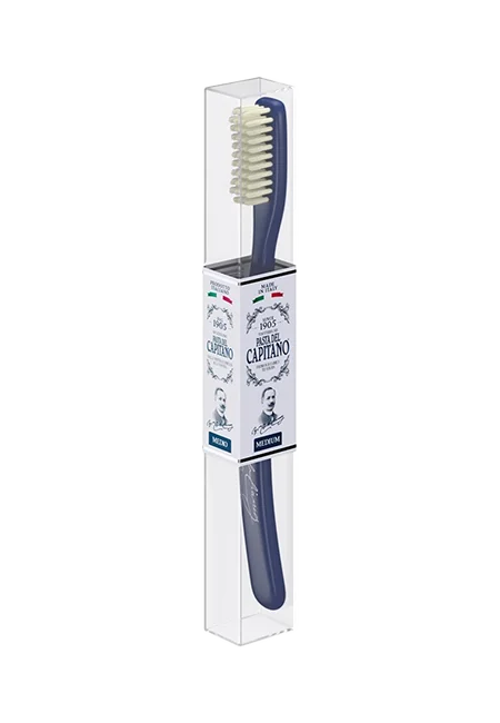 Pasta del Capitano 1905 spazzolino blu setole medie