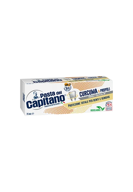 Pasta del Capitano dentifricio curcuma e propoli protezione totale 75ml