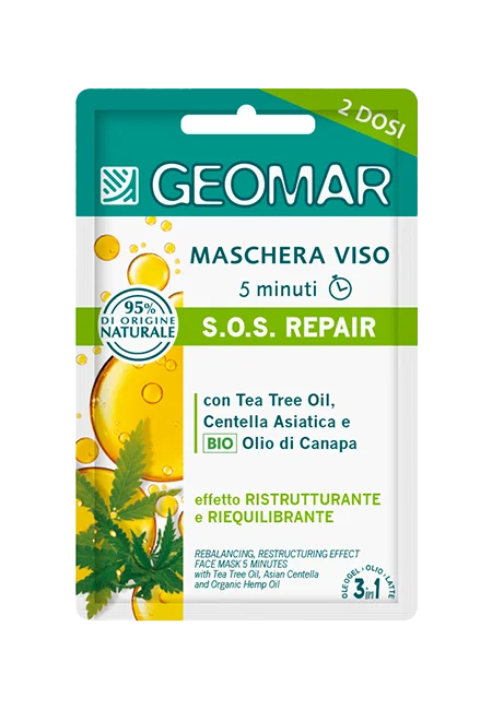 Geomar maschera viso riparatrice 15ml