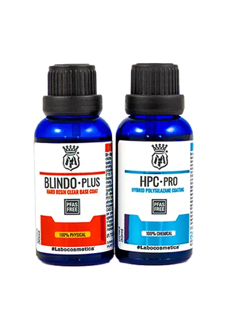 Labocosmetica kit rivestimento nanoceramico protettivo auto Blindo Plus e Hpc Pro 2x30ml