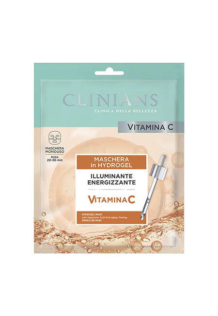 Clinians Vitamin C maschera viso hydrogel illuminante ed energizzante 30g