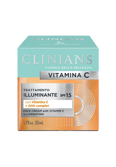 Clinians Vitamin C crema viso illuminante AHA Complex SPF15 50ml