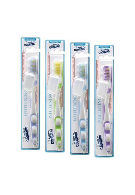 Pasta del Capitano spazzolino sbiancante setole medie