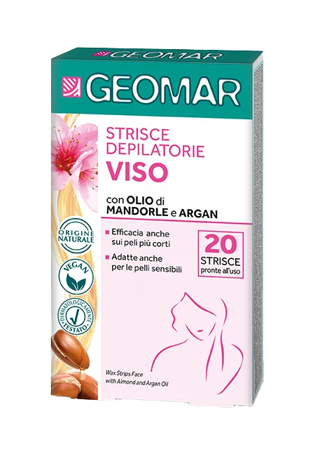 Geomar strisce depilatorie viso 20pz