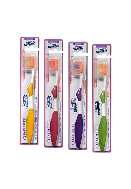 Pasta del Capitano spazzolino pulizia completa setole forti