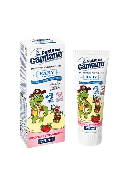 Pasta del Capitano dentifricio fragola Baby +3 anni 75ml