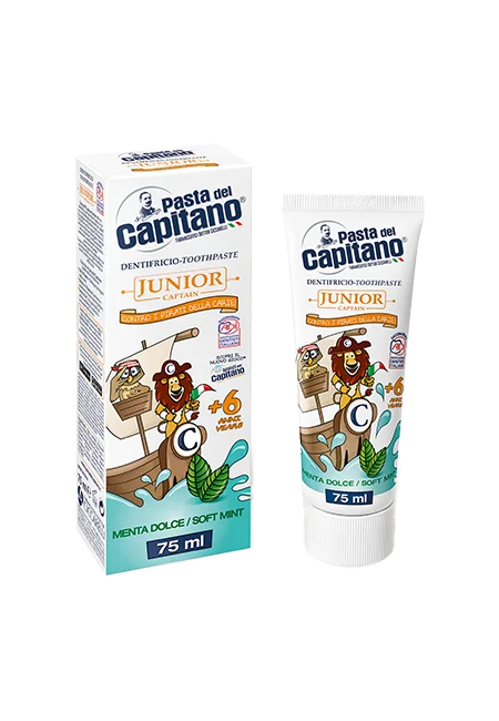 Pasta del Capitano dentifricio menta dolce Junior +6 anni 75ml