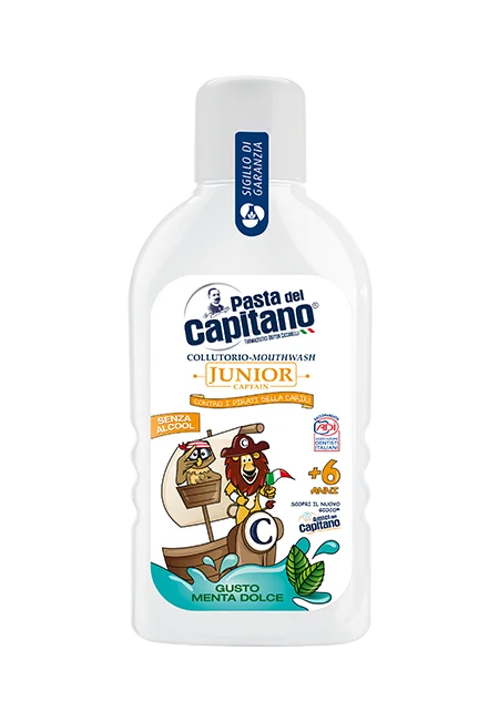 Pasta del Capitano collutorio Junior menta dolce +6 anni 400ml