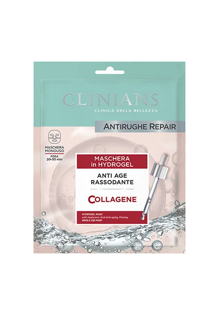Clinians Antirughe Repair maschera viso antietà Collagene e Melograno hydrogel 30g