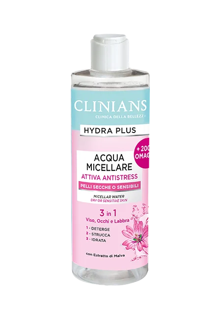 Clinians Hydra Plus Attiva Antistress acqua micellare 400ml
