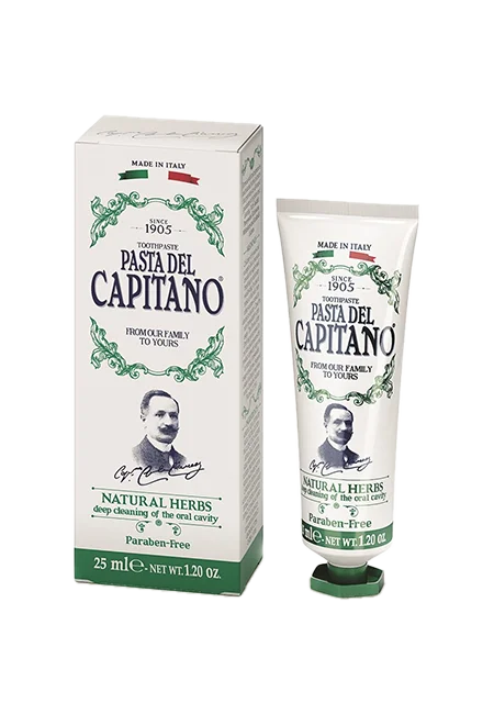 Pasta del Capitano 1905 dentifricio erbe naturali pulizia profonda 25ml