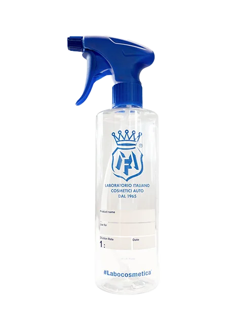 Labocosmetica flacone graduato con spruzzatore professionale per diluizione prodotti auto 500 ml