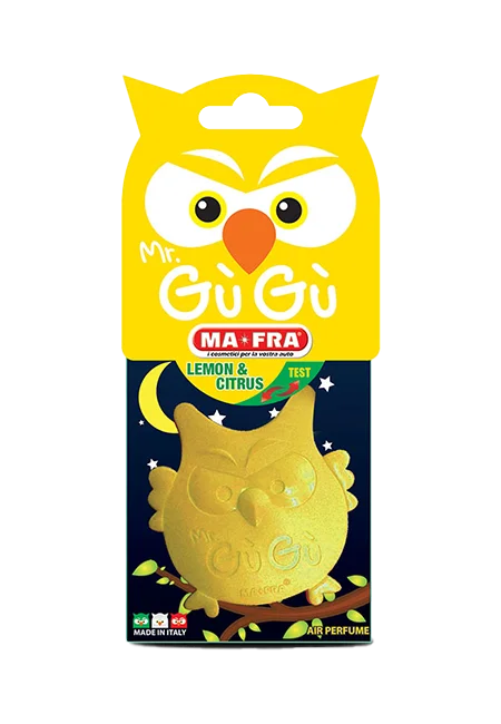 Ma-Fra Mr. GùGù profumatore auto Giallo Lemon & Citrus 1 pz